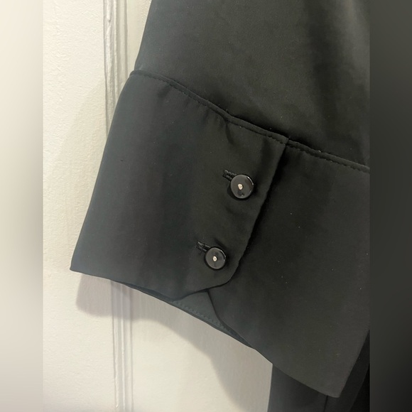 Next Petite Black Satin-Like Top – Size US 4P / UKP - Picture 3 of 3